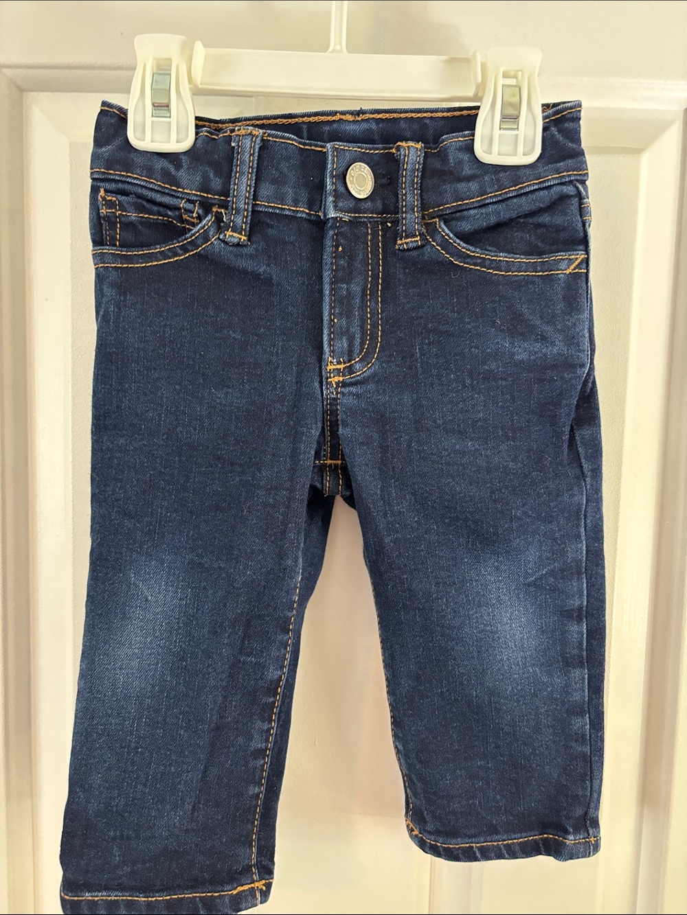 GAP Kids Dark Blue Denim Jeans with Contrast Stitching